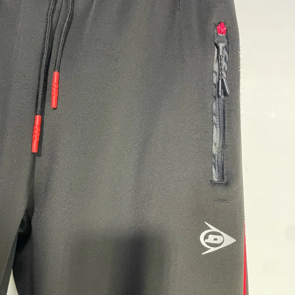5 for $25🔥Dunlop Sport Black/‎ Red Sweatpants Medium
